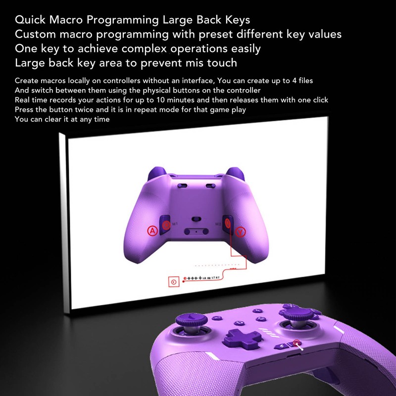 Wireless Controller HD Vibration Mechanical ABXY Keys Bluetooth Gamepad for