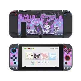 YOCORE Cute Slim Switch Protective Case Cover Dockable Protective Case Compatible with Switch,Anti-Scratch and Shock-Absorption Design Cover Skin-KLM Play Time