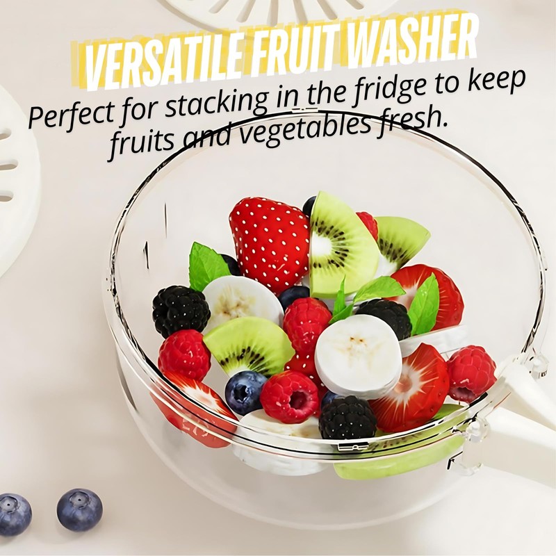 Boxonly Multifunctional Fruit and Vegetable Washing Bowl with Lid –