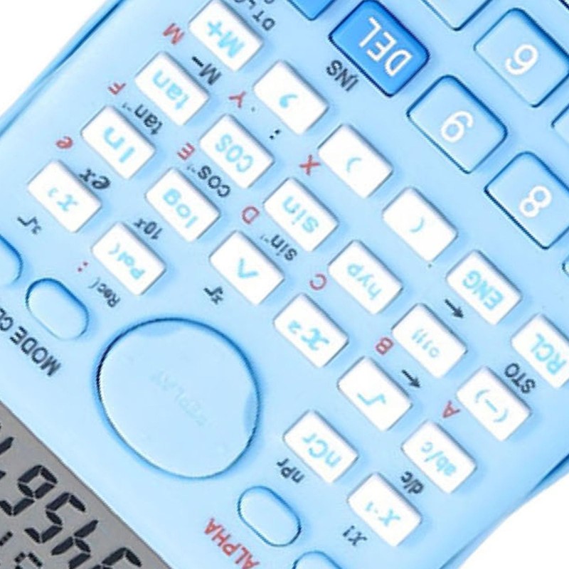 Efficient 12-bit Science Calculator, 240 Functions, Math Calculator with LED