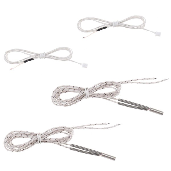 4Pcs 12V 50W Heating Tube Cartridge Heater with NTC 100K