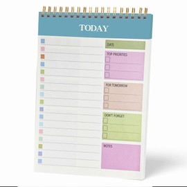 NASHRIO Weekly Planner,To Do List Notebook, 52 Undated Sheets Daily Planner Weekly Goals,Tracker and Goal Planner for Office Home School Work Study Life, 8.3" x 5.8"
