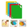iplusmile 4piezas Tablero De Corte Antideslizante De Plástico Flexible Para