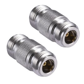 Vecys 2PCS N Connector Adapter N Type Female to N Type Female Coax Cable Adapter 50 Ohm for CB Radio WiFi Antenna