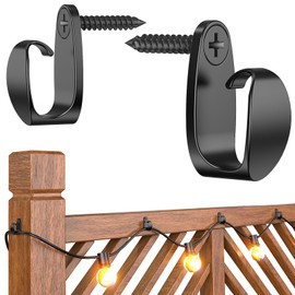 Lewufe Hooks for Outdoor String Lights Clips, Christmas Light Clips Weatherproof, Lights Hanger Hooks for Hanging Christmas Light, Fairy Light, Cable, Holiday Decor - Plastic, 50 Pack