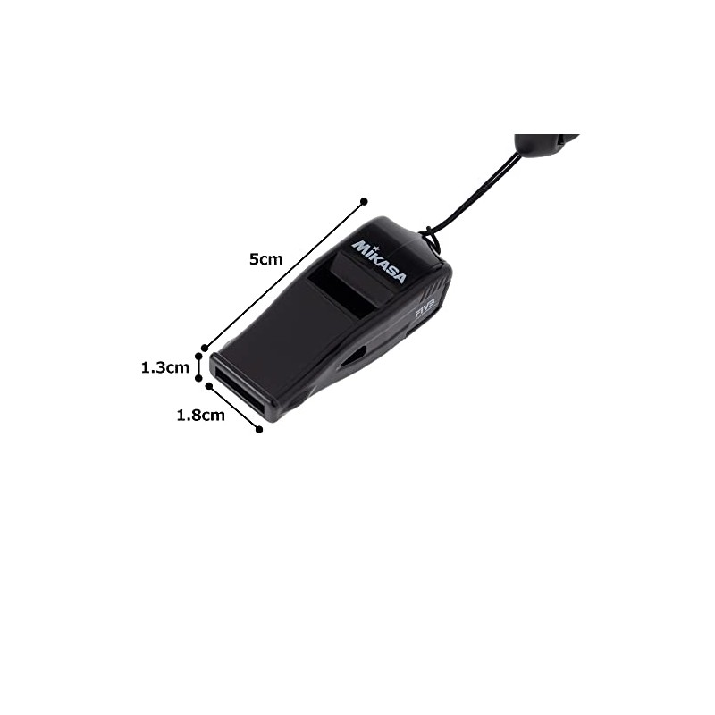 MIKASA BEAT-BK International Volleyball Federation (FIVB) Beatmaster Whistle, Black