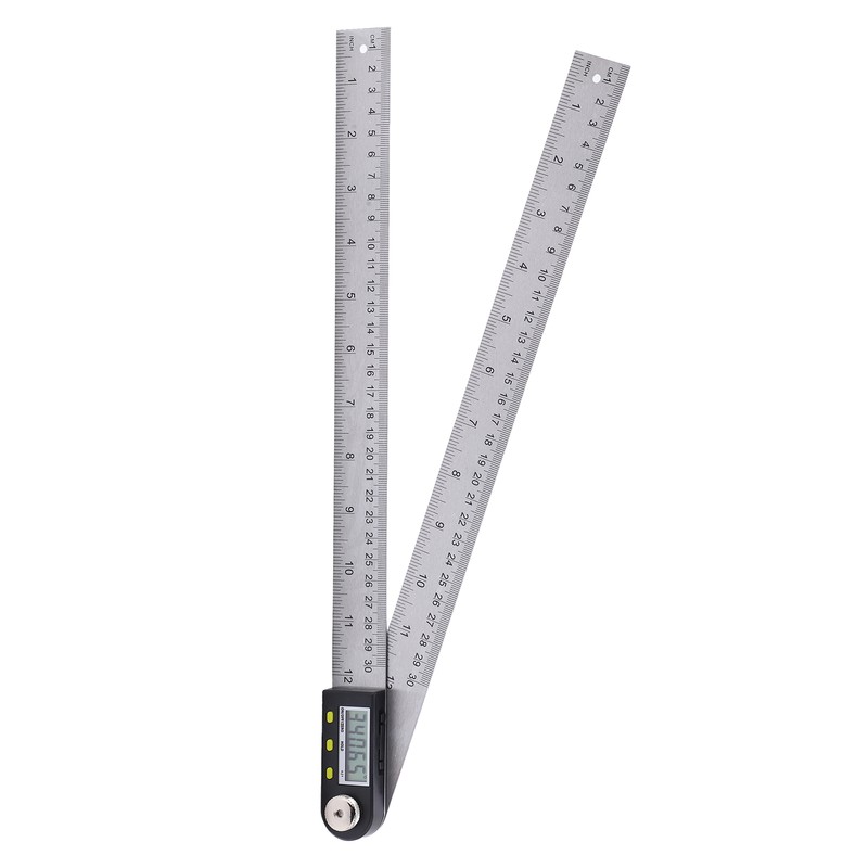 0‑300mm Digital Protractor Portable Stainless Steel LCD Angle Finder Ruler
