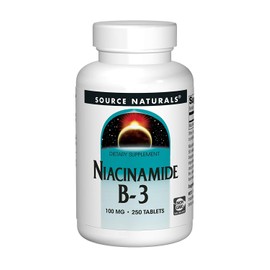 Source Naturals - Niacinamide, 100 mg, 250 Tablets
