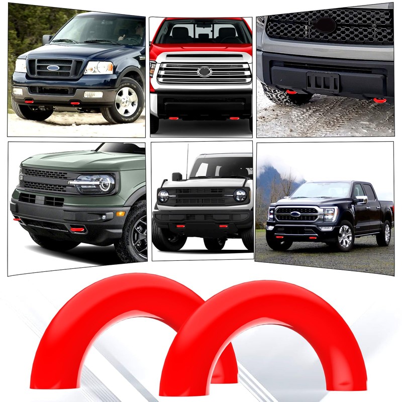 2-Pack Tow Hook Covers for Ford F150 (2004-2025) & Bronco