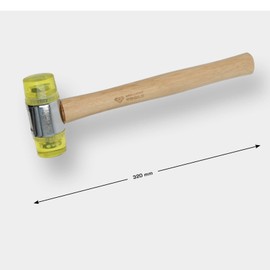 BRILLIANT TOOLS BT071930 Plastic Hammer Diameter 40 mm [Powered by KS Tools]