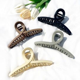 Large Hair Clips Large Matte Butterfly Hair Clips 5.1 Inch Oversized Hair Clips for Long Thick Hair Barrette Accessories for 4 Pieces for Women and Girls