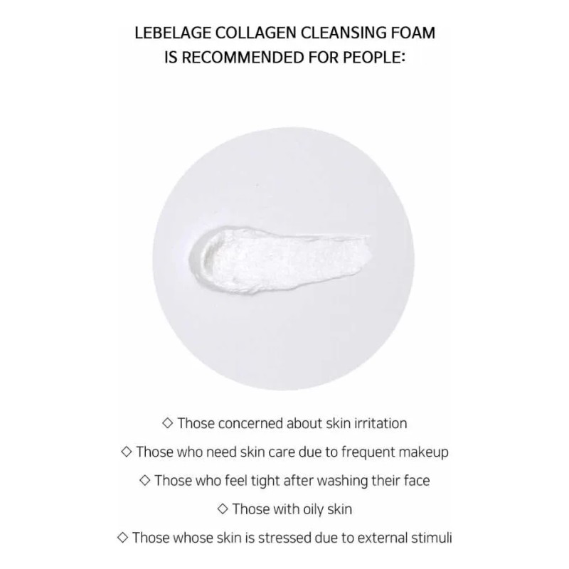 Espuma De Limpiadora Facial Anti-arrugas De Colágeno