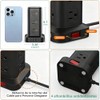 SMALLRT Regleta Torre Multicontacto, Extension Electrica USB C, Conector Multiple