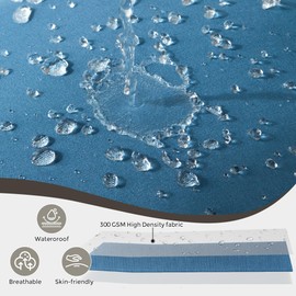 Dormirpilow Outdoor Pillows Set of 2, 20''×20''Waterproof Throw Pillow for Patio Furniture, Feathers and Down Filled Outside Decorative Pillows Inserts for Garden, Porch Swing, Couch and Sofa