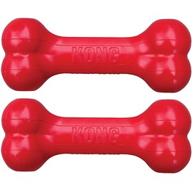 Goodie Bone - Durable Rubber Chew Bone, Treat Dispensing Dog Toy, 2 Count