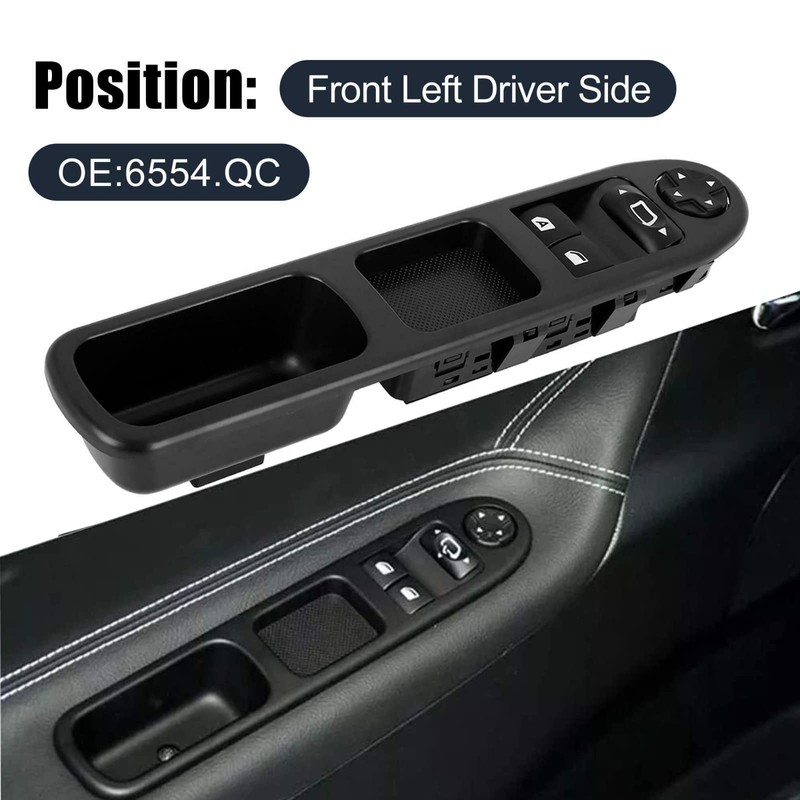 CT-CARID 6554.QC Master Control Power Driver Side Window Switch for