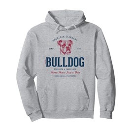 Retro Styled Vintage American Bulldog Pullover Hoodie