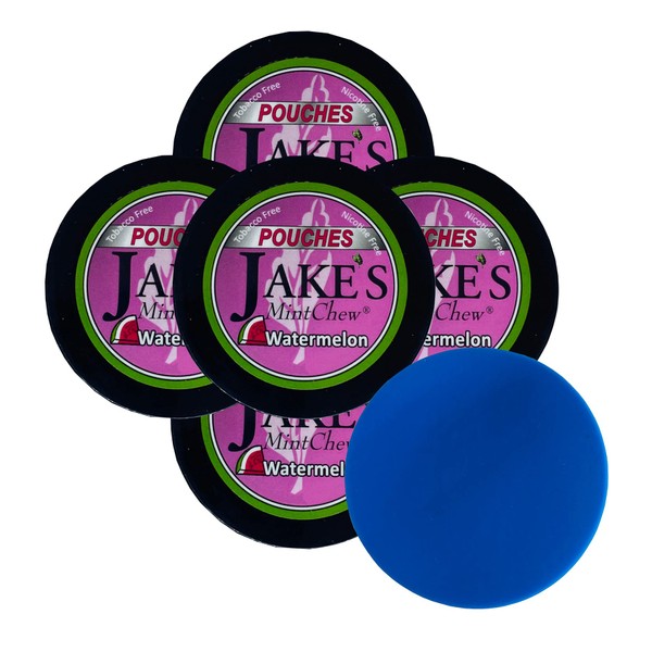 Jake's Mint Chew Watermelon Pouch - 5 Cans - Includes