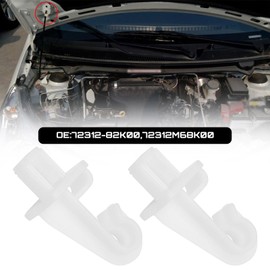 VGOL 2Pcs 72312-82K00 Car Underside Bonnet Rod Stay Clip Holder 72312M68K00 Car Bonnet Rod Stay Holder Clip Compatible with Suzuki Swift 2011-2017 Compatible with SUZUKI ALTO 2009-2016