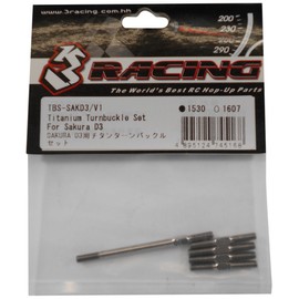 3レーシング TBS-SAKD3/V1 SAKURA D3用チタンターンバックルセット (スリーレーシング)