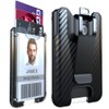 LIUGX Badge Holder, ID Card Holder with Metal Clip -