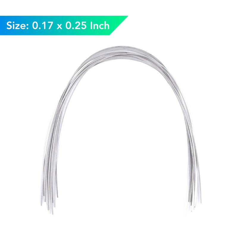 50pcs Stainless Steel Orthodontic Arch Wire Flexible Dental Orthodontic Rectangular