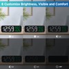 Peakeep 9" Digital Alarm Clock Large Display for Bedroom Living