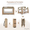 Dream On Me Zodiak Portable Playard in Coffee and Blue,