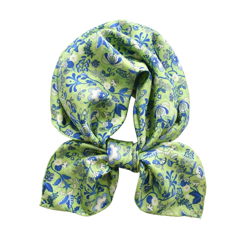 Prettystern 100% Silk Women's Men's Paisley Silk Scarf Summer Silk