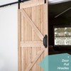 Purife 8'' Black Heavy Duty Barn Door Pull Handles 2