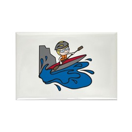 CafePress Kayak Raft Magnets Rectangle Magnet (100 pack)