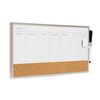 U Brands Magnetic Dry Erase Weekly Calendar White Board With