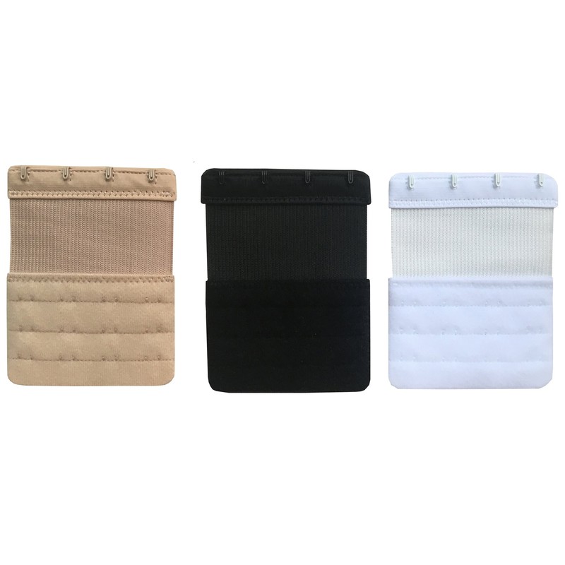 Chanie Women Pack of 3 Soft Comfortable 4 Hooks Bra
