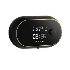 Generic Automatic Foam Soap Dispenser with Non-Contact Sensor Wall and No Drilling with LCD Display Stylish and Pro for Bathroom Foam Pusher Kitchen Business School (Black), SOA-DIST-01