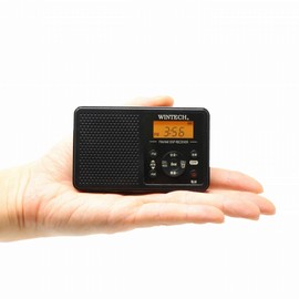 WINTECH DMR-C620 AM/FM Digital Tuner Radio with Alarm Clock Black W98xD19xH60mm