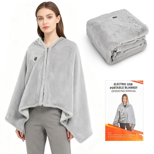 Charmofun Electric Blanket Small 150 x 80 cm, USB Heated