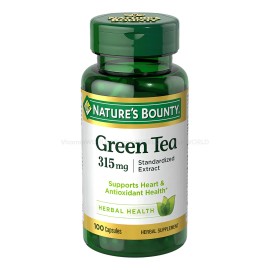 Natures Bounty Extracto de T Verde 315 mg  100 cpsulas, extracto estandarizado con 15 de polifenoles, sin gluten ni OMG, sin azcar ni lcteos          
