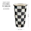 MACKENZIE-CHILDS Enamel Tumbler, Open Tumbler Cup, Cute Enamel Cup, 20