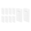 Sanelec Pack 10pzs De Placa 2 Apagadores Toscana Sanelec Blanca