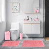 XLHOMO Bathroom Accessory Set–Bathroom Sets with Shower Curtain and Rugs,