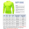 Fluorescent Green Compression Shirts Mens Long Sleeve Running Gym Top