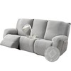 Gennia Waterproof Recliner Sofa Cover,Stretch Reclining Couch Covers with Pockets,Washable
