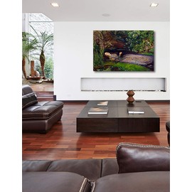 DECORARTS - ‘Ophelia’ by John Everett Millai. Oil Painting Reproduction, Giclee Print on Canvas. Ready to Hang Wall Art for Home, Bedroom, Office Decor. 36x24