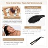 Easyouth Real Hair Extensions Micro Ring Black Real Hair Micro