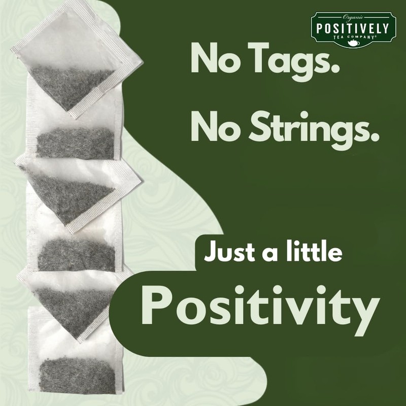 Organic Positively Tea Company, Mango Green Tea Bags, 100 Count
