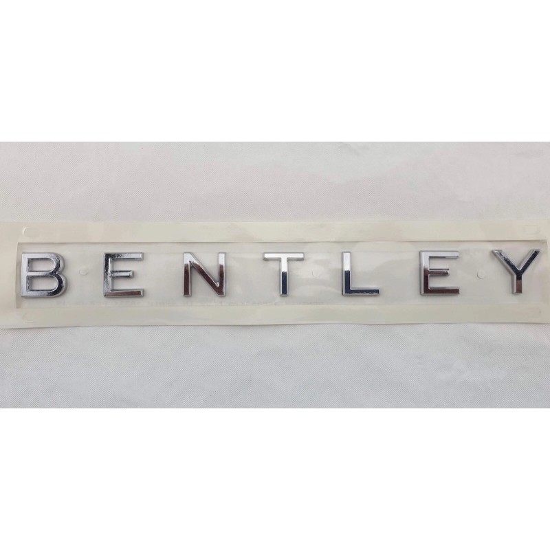 BENTLEY BENTAYGA CHROME TRUNK LOGO / 3SA853675 GENUINE OEM