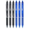 Pilot FriXion Clicker 0.7mm, Erasable Gel Pens, Fine Point (6-Pack,
