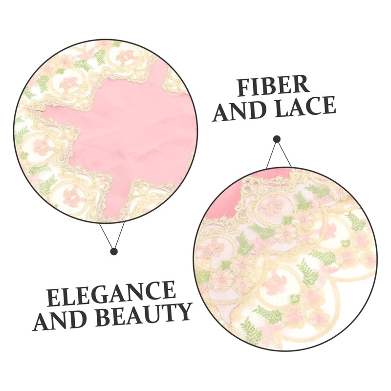 LABRIMP Elegant Princess Style Lace Tablecloth Rustic Dining Table Cover