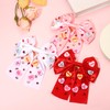 3PCS Valentine’s Day Hair Bow Clips for Women Conversation Heart