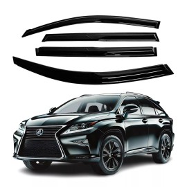 zh Fits Lexus RX350 2010-2015 Side Window Visor Sun Rain Deflector Guard 2mmThicken